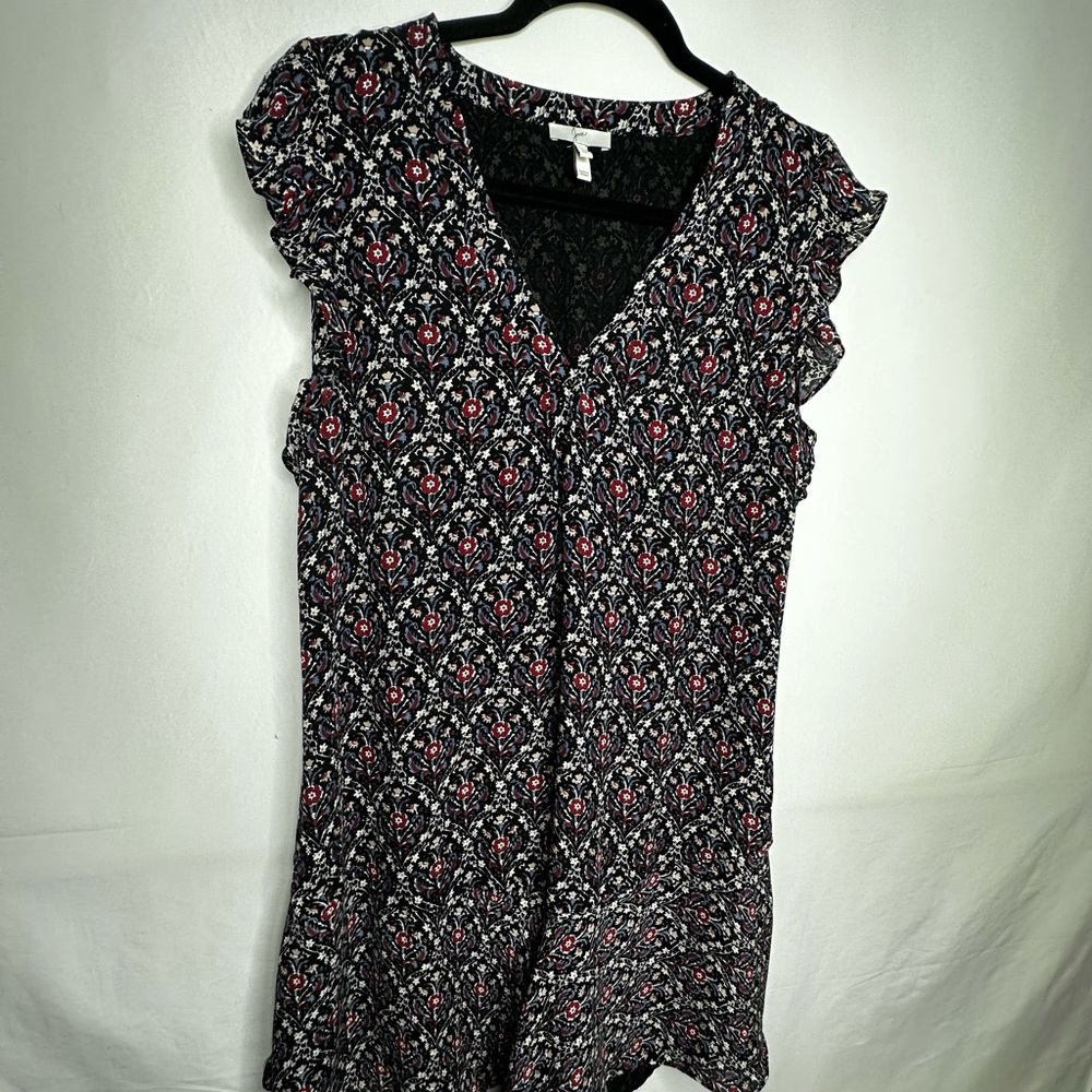 Joie Jamira Flutter Sleeve Dress in Caviar